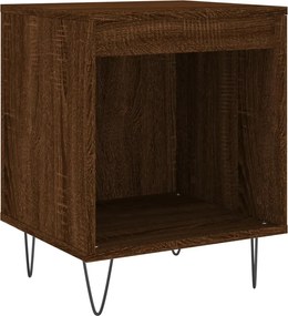 vidaXL barna tölgyszínű szerelt fa éjjeliszekrény 40 x 35 x 50 cm