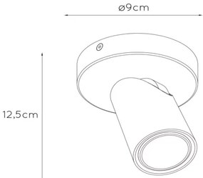 Lucide 23954/06/31 - LED Dimmelhető spotlámpa XYRUS 1xGU10/5W/230V CRI 95