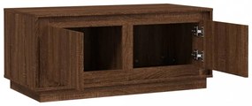 barna tölgyszínű szerelt fa dohányzóasztal 102x50x44 cm