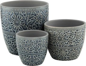 BLOOMY kaspó, fekete Ø 10,8 cm