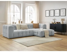 Világosszürke sarokkanapé (jobb oldali) Cloud – Bobochic Paris