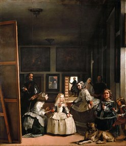 Reprodukció Las Meninas or The Family of Philip IV, c 1656, Diego Velázquez