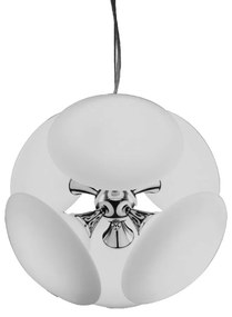 PREZENT 64300 DIAMO Modern Függesztett Lámpa Króm, Opál E14 IP20