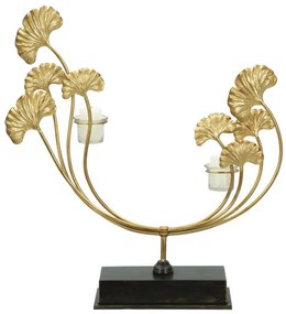 Iris aranyszínű gyertyatartó - Mauro Ferretti