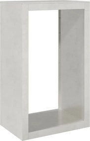 vidaXL rozsdamentes acél tűzifatároló 60 x 40 x 100 cm