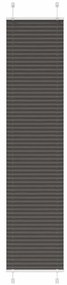 pliszírozott redőny fekete 45x200 cm szövetszélesség 44,4 cm