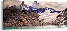 Hegyi tó képe (120x50 cm)