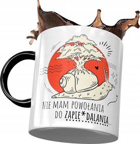 Bögre Fekete Vicces Nincs Elhívásom Ajándék Nyomtatott Fotóval