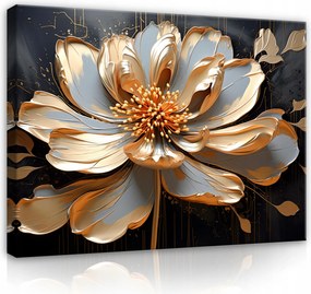 Vászonkép Absztrakt Virág 3D Liliom Vászon Fal Hálószoba Nappali 100x70