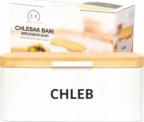 Kenyértartó Acél Kenyértartó Zsemle Fedél Bambusz fa