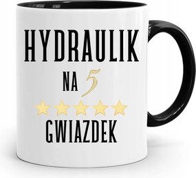 Fekete Bögre Ajándék Vízvezeték Szerelőnek Ötös Nyomtatott Fényképpel