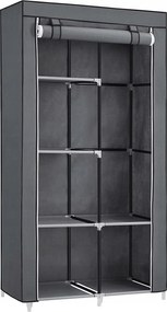 Songmics Loft Szekrény 88X168X45CM Szürke Árnyalatok