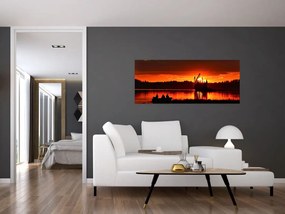 Kép - Halászok a tavon (120x50 cm)