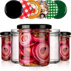 10x Kolbász lekvár tégelyek 350 ml 350 Befőttesüveg Hús +kupak