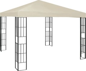 vidaXL krémszínű pavilon 3 x 3 m