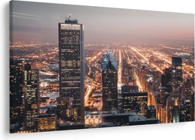 Fényes metropolisz képe (90x60 cm)