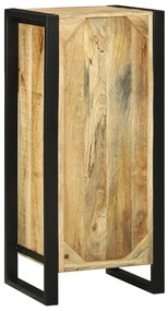 Fürdőszoba Fali Szekrény 40x35x90 cm Tömör Durva Fa Mangó