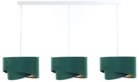 Csillár zsinóron GALAXY 3xE27/60W/230V zöld/arany