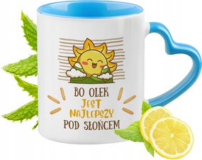 Olka Kék Bögre Szív Alakú Füllel Ajándék