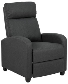 Antracitszürke relaxációs fotel Siom – Actona