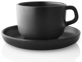 Nordic Kitchen csésze, csészealjjal, 0,2l, fekete - Eva Solo