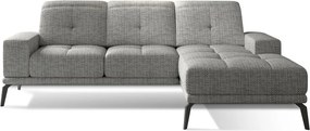 Szürke sarokkanapé (jobb oldali-heverő résszel) Torrense – ELTAP