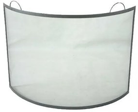Kandallóparaván 66 x 66 cm, acél, fekete