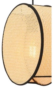 BIG DRUM kábeles csillár 1xE27/60W/230V bézs/fekete