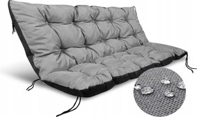 2 Kerti párna 120x50 cm padhoz Hinta Vízálló Sötétszürke