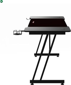NERO karbon gamer asztal 120 × 60 cm