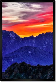 Poszterek keretben 40x60 Hegyi táj nyugattal