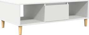 vidaXL Dohányzóasztal Fehér 102 x 55 x 35 cm Faanyag