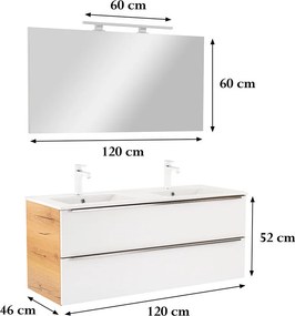 Vario Trim 120 Fürdőszoba komplett szekrény