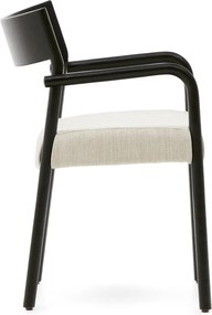 Fekete-bézs étkezőszék Falconera – Kave Home