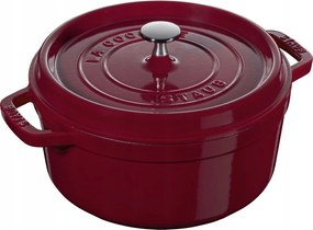 Staub La Cocotte Öntöttvas fazék kerek 3.85 Ltr, Bordeaux La Cocotte