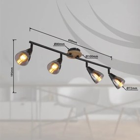 Globo 54311-4 - Spotlámpa MUBBY 4xE14/25W/230V