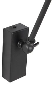 Design fali lámpa fekete állítható - Luna