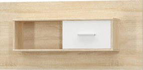 Faliszekrény 1D, fehér/tölgy sonoma, TEYO