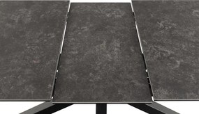 Heaven étkezőasztal,bővíthető, fekete, 168/210 cm