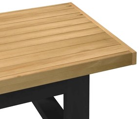 dohányzóasztal NOAIN U alakú lábak 120x60x40cm tömör fa fenyőfa