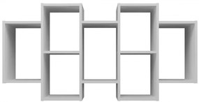Drohmo Bilbao 7.0 fali polc, 129,5x65x20 cm, fehér