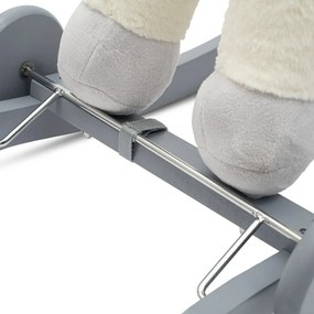 Baby Mix Hintaló játék dallammal és kerekekkel Unicorn fehér, 64 x 35 x 60 cm