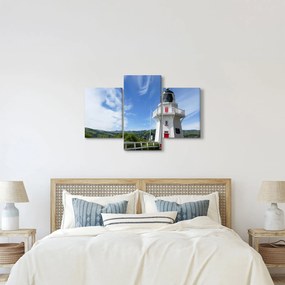 Az Akaroa világítótorony képe, Új-Zéland (90x60 cm)