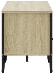 sonoma tölgy színű szerelt fa TV-szekrény 122 x 34 x 41 cm