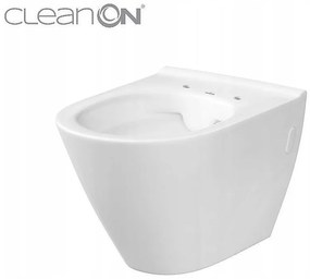 Cersanit City Oval CleaOn, függő WC csésze ülőke nélkül, fehér, K35-025