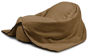 Barna buklé gyerek babzsákfotel Cocoon 80 – SLOWDOWN