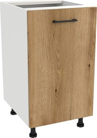 Konyhaszekrény alsó 45 Capri korpusz fehér front tölgy Evoke