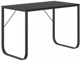 fekete forgácslap számítógépasztal 110 x 60 x 73 cm