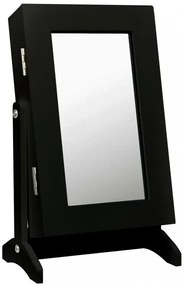 Kis fekete ékszerdoboz tükörrel 21 x 15 x 35 cm