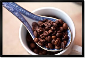 Poszterek keretben 60x40 Aromás kávébabok